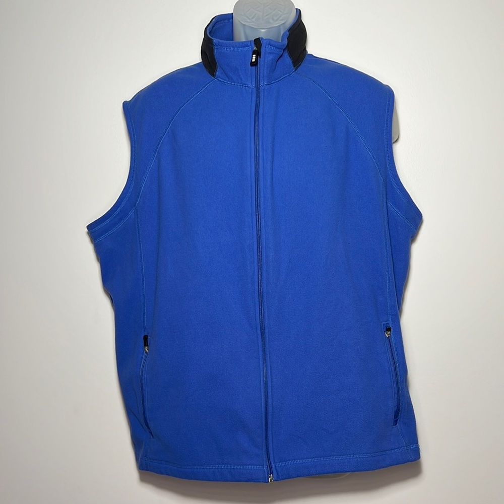 Men's Lands End fleece vest